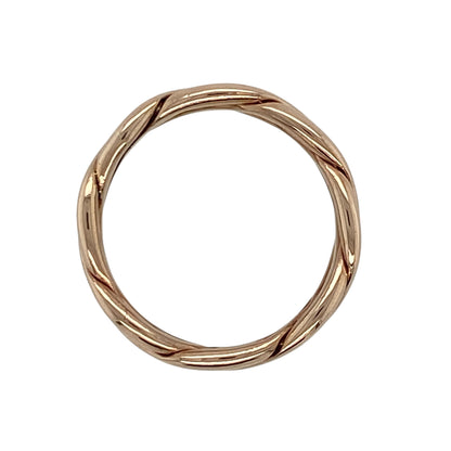 9ct Welsh Gold Cymru Gold Weave Band Ring