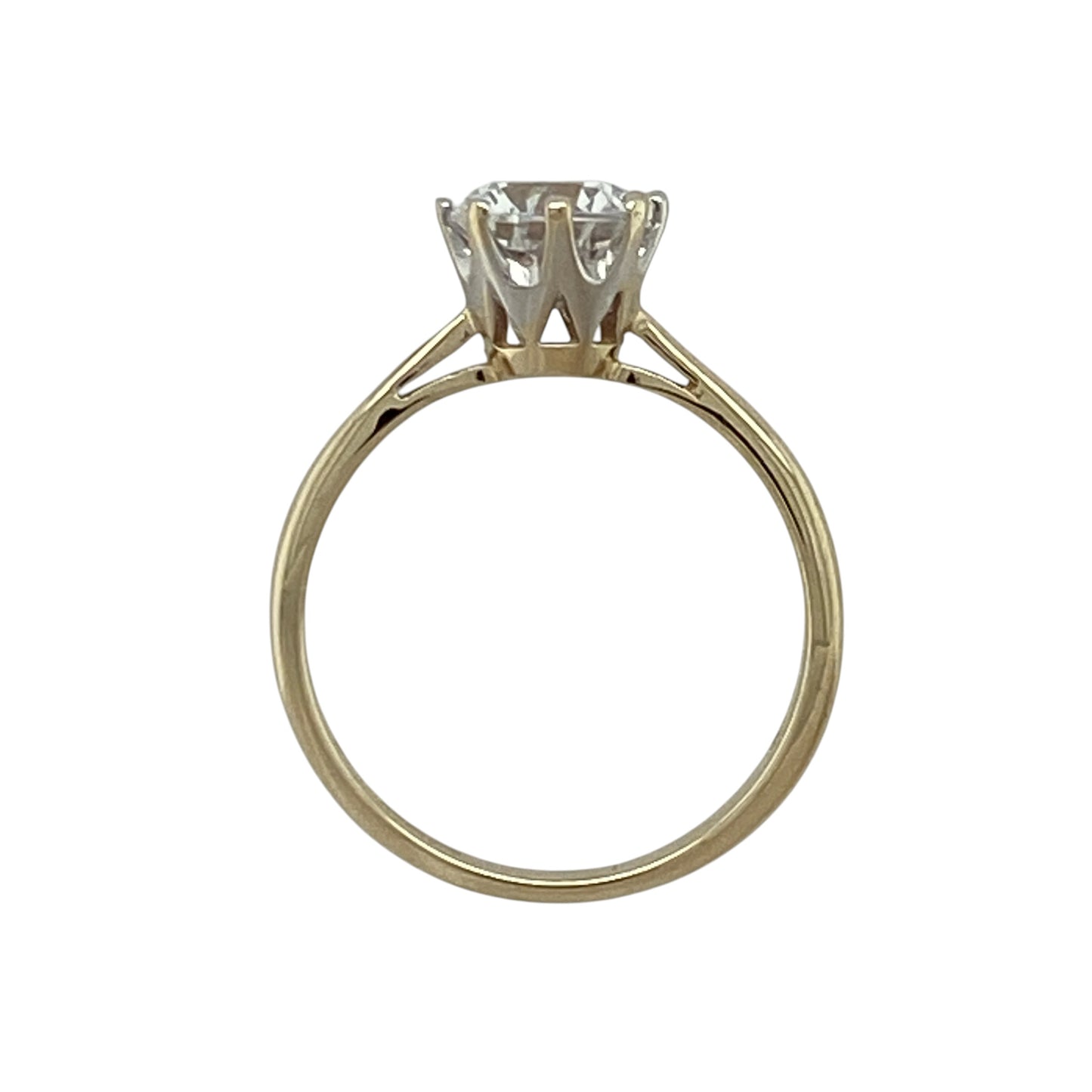 9ct Gold & Cubic Zirconia Set Solitaire Ring
