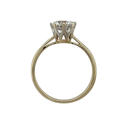 9ct Gold & Cubic Zirconia Set Solitaire Ring