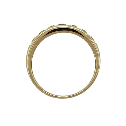18ct Gold & Cubic Zirconia Set Band Ring