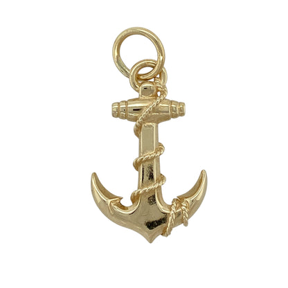 9ct Gold Anchor Pendant