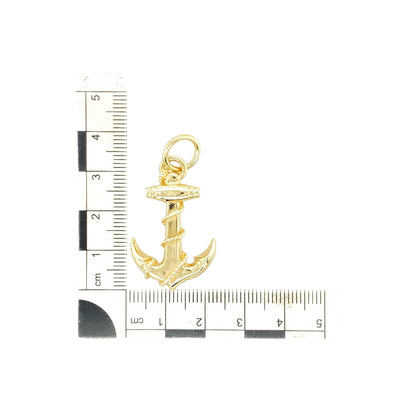 9ct Gold Anchor Pendant