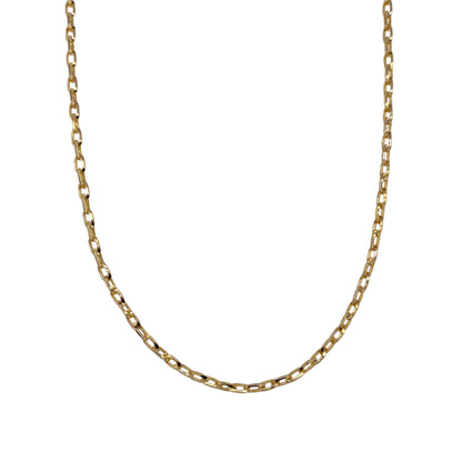 9ct Gold 18" Faceted Belcher Chain