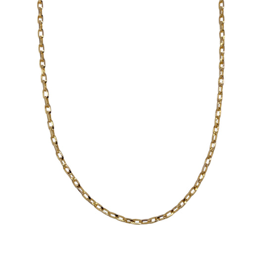 9ct Gold 18" Faceted Belcher Chain