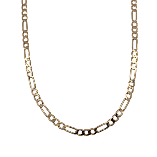 9ct Gold 20" Figaro Chain