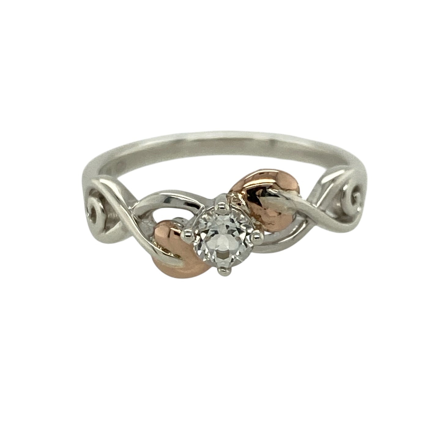 925 Silver & White Topaz Set Clogau Tree of Life Ring
