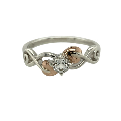 925 Silver & White Topaz Set Clogau Tree of Life Ring