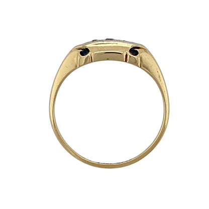18ct Gold & Diamond Set Vintage Ring