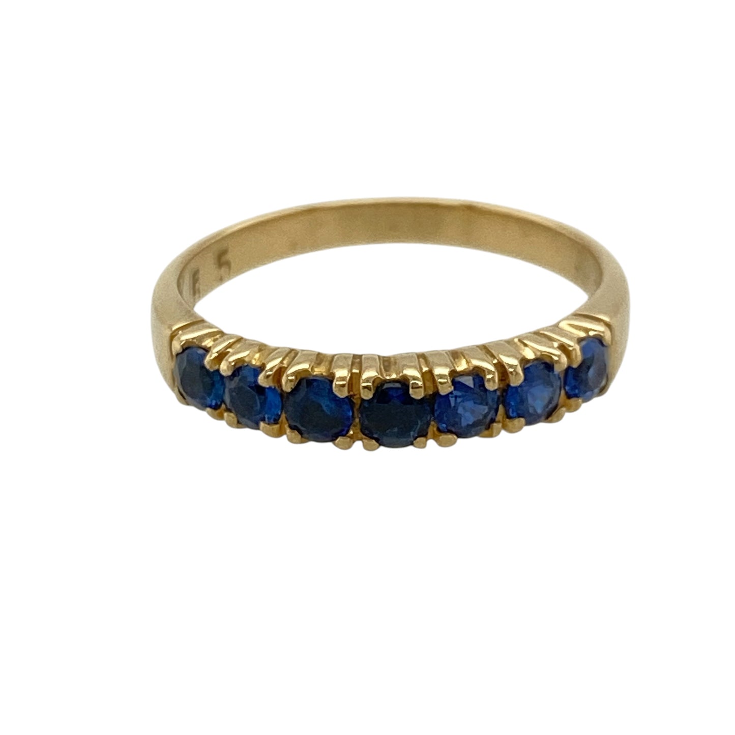 18ct Gold & Sapphire Set Band Ring