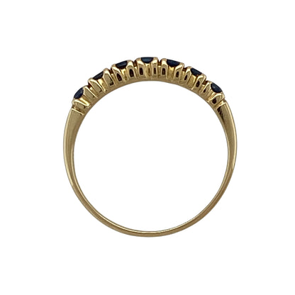 18ct Gold & Sapphire Set Band Ring
