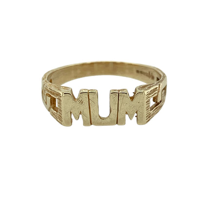 9ct Gold Mum Ring