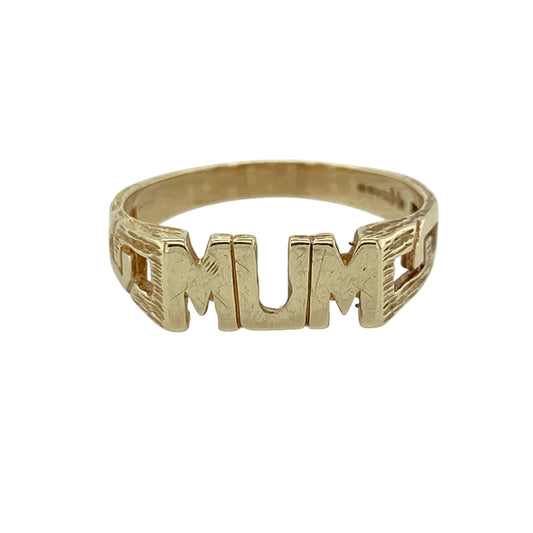 9ct Gold Mum Ring