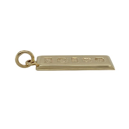 9ct Solid Gold Ingot Pendant