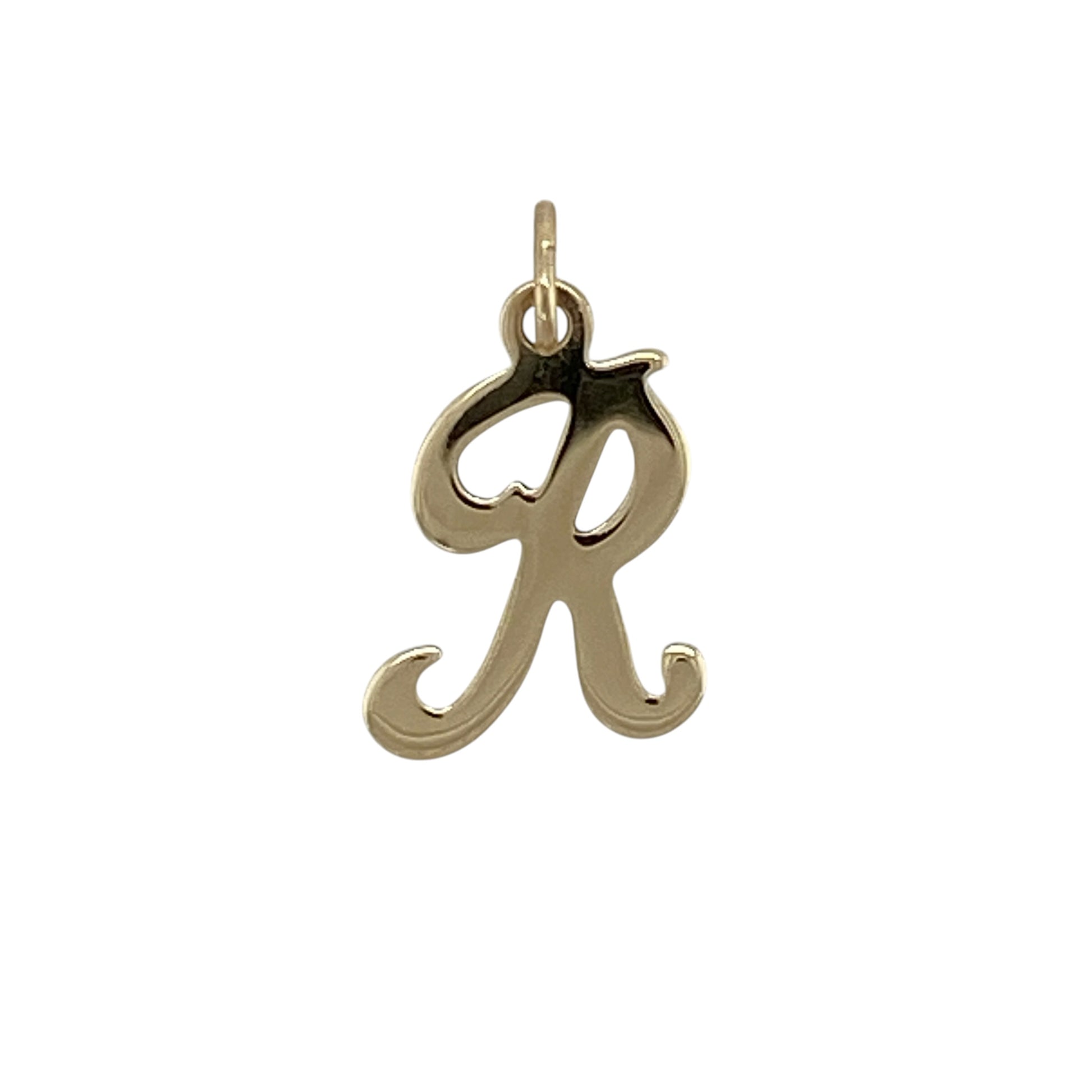 9ct Gold Initial 'R' Pendant