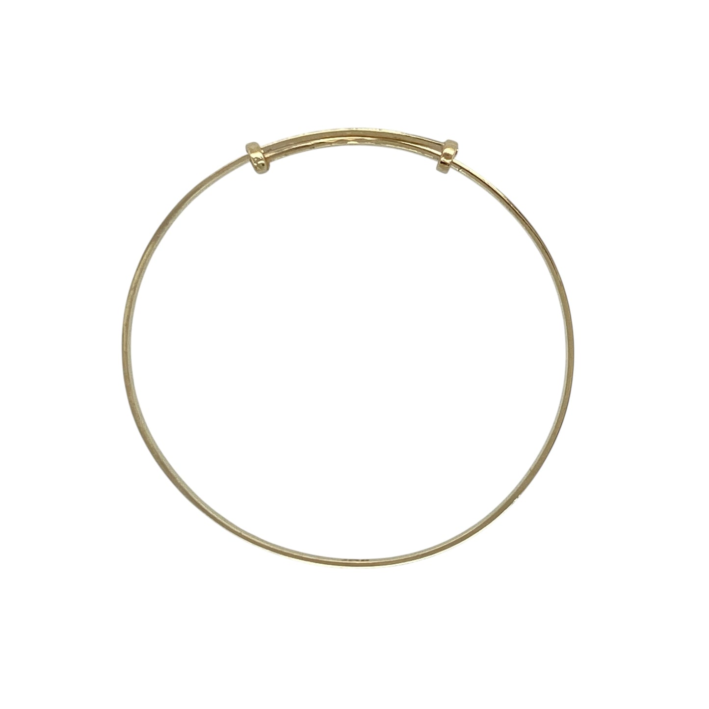 9ct Gold Patterned Expanding Baby Bangle