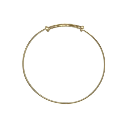 9ct Gold Patterned Expanding Baby Bangle