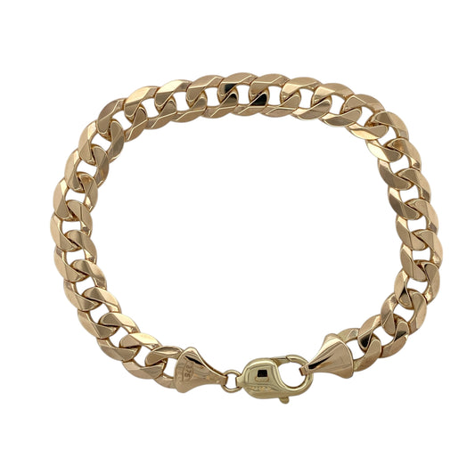 9ct Gold 8.5" Curb Bracelet