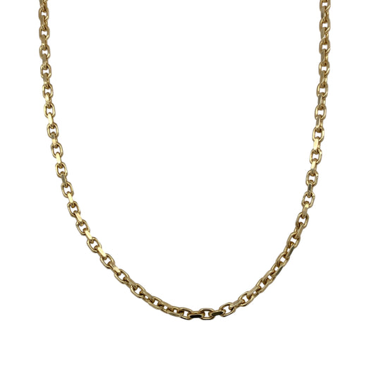 9ct Gold 24" Faceted Belcher Chain