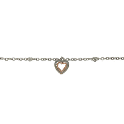 925 Silver Clogau Open Tree of Life Design Heart 7.5" Bracelet