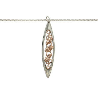 Add elegant symbolism and striking design to your jewellery collection with this pre-owned 925 silver and 9ct rose gold Clogau Tree of Life marquise shaped pendant necklace—an eye-catching piece perfect for any occasion.

Design: This necklace features a beautifully elongated marquise-shaped pendant measuring approximately 5.2cm in length including the bail, showcasing the iconic Tree of Life motif in a graceful and flowing design.