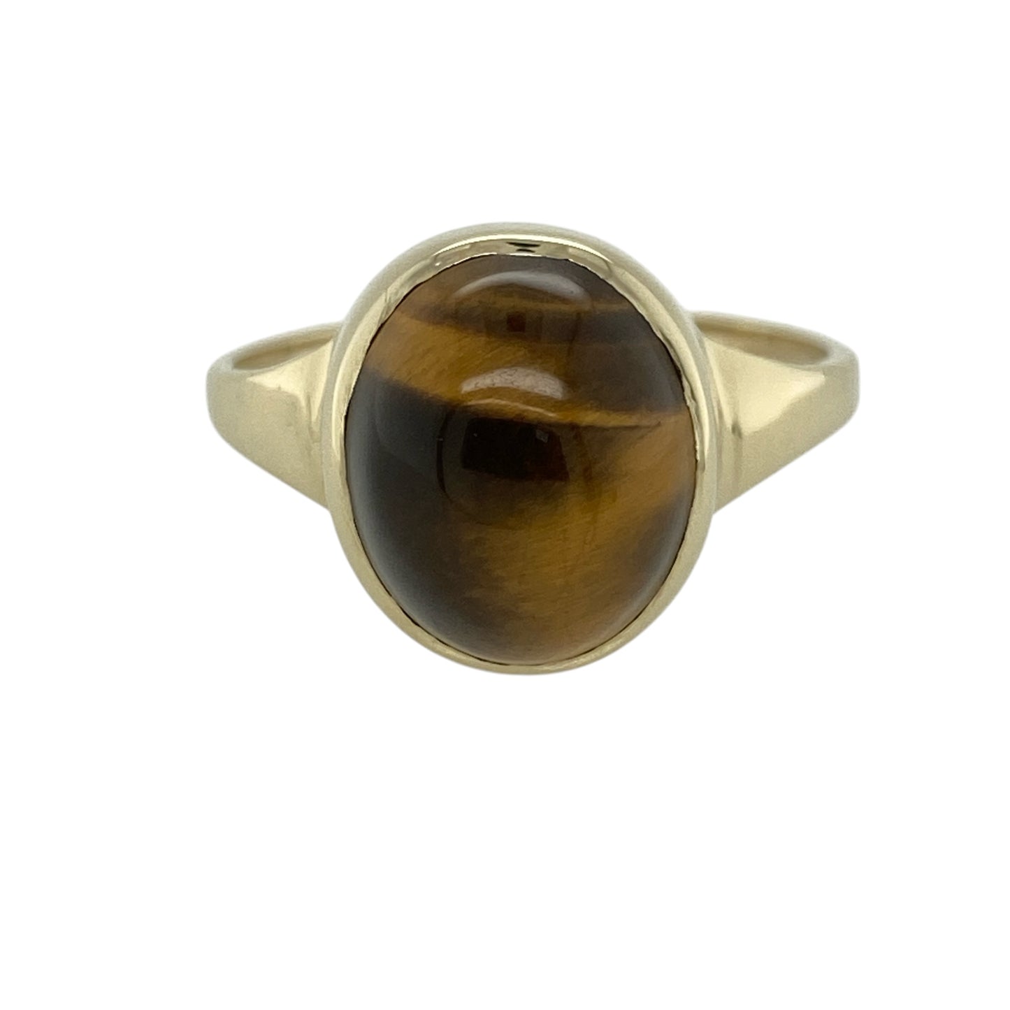 9ct Gold & Tiger's Eye Set Ring