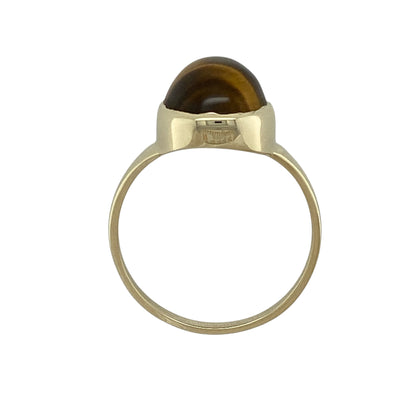 9ct Gold & Tiger's Eye Set Ring