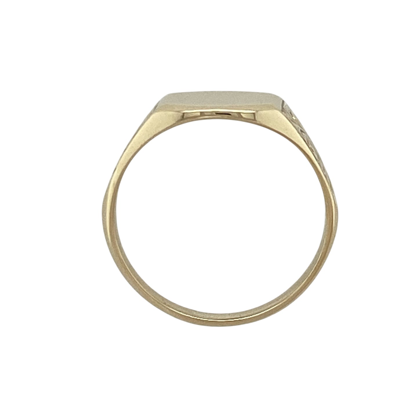 9ct Gold Patterned Signet Ring