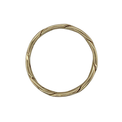 9ct Gold Open Weave Band Ring