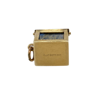 9ct Gold Playing Cards Box Charm