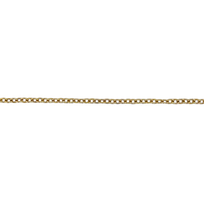 9ct Gold & Red Heart Bead 17" Belcher T Bar Necklace