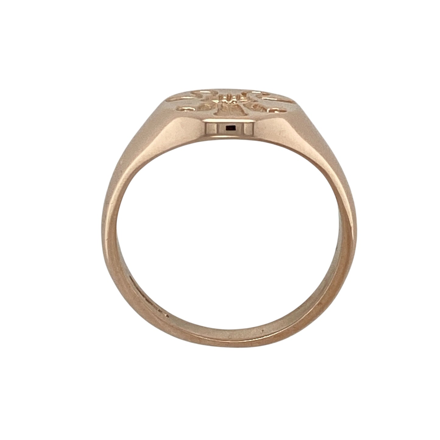 9ct Gold Welsh Three Feathers Signet Ring