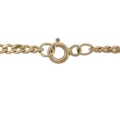 9ct Gold Welsh Three Feathers 22" Necklace