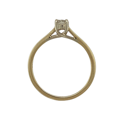 18ct Gold & Diamond Set Solitaire Ring