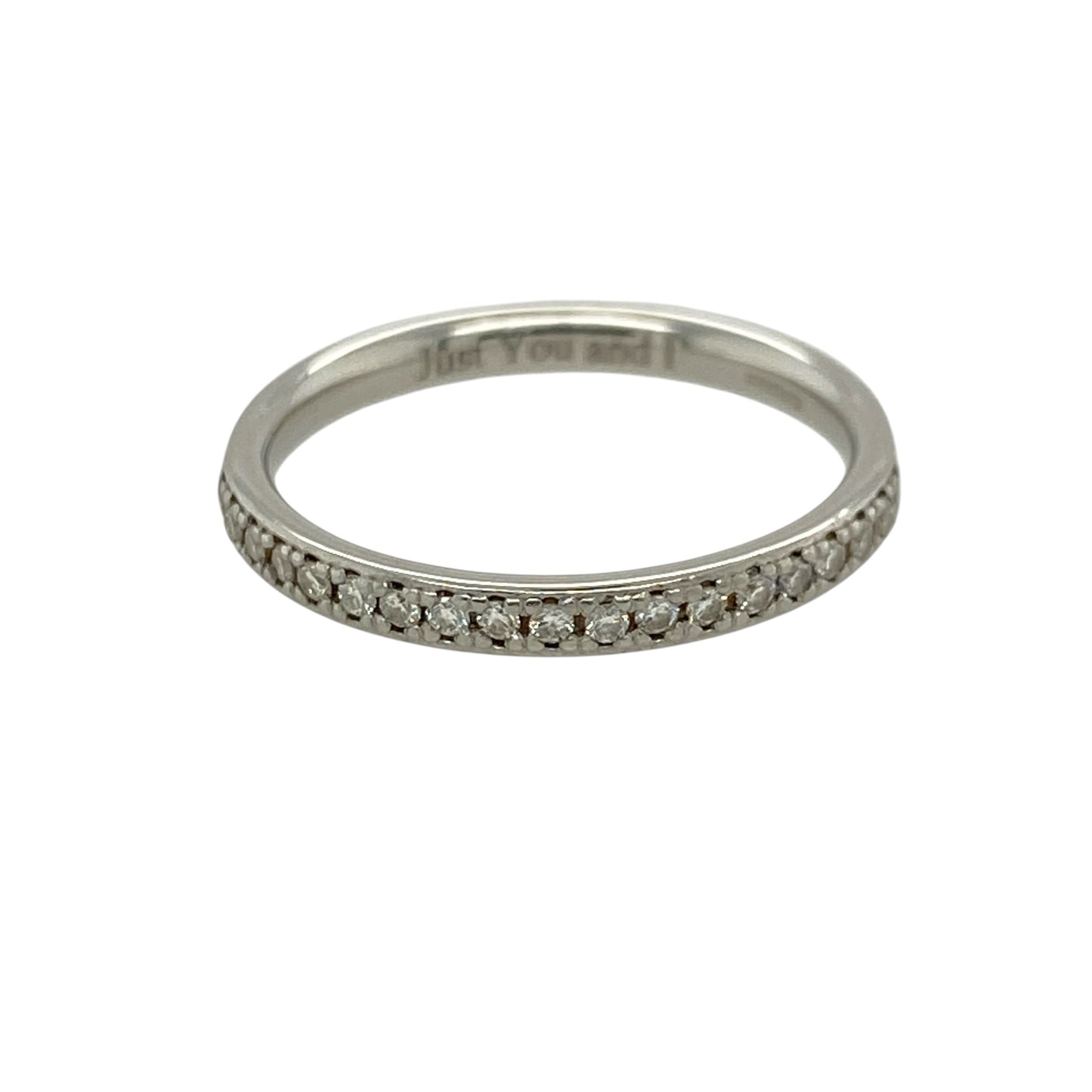 Platinum & Diamond Set Band Ring