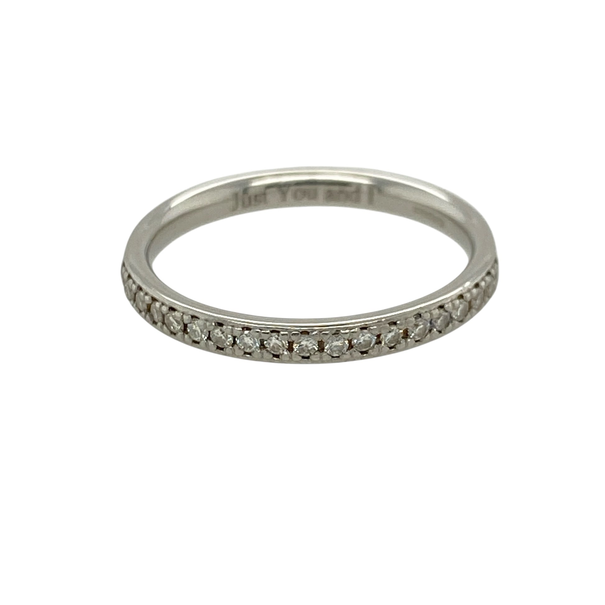 Platinum & Diamond Set Band Ring