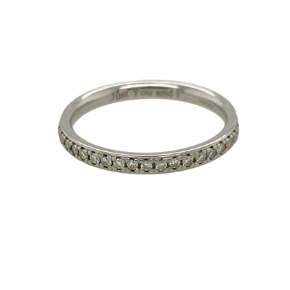Platinum & Diamond Set Band Ring