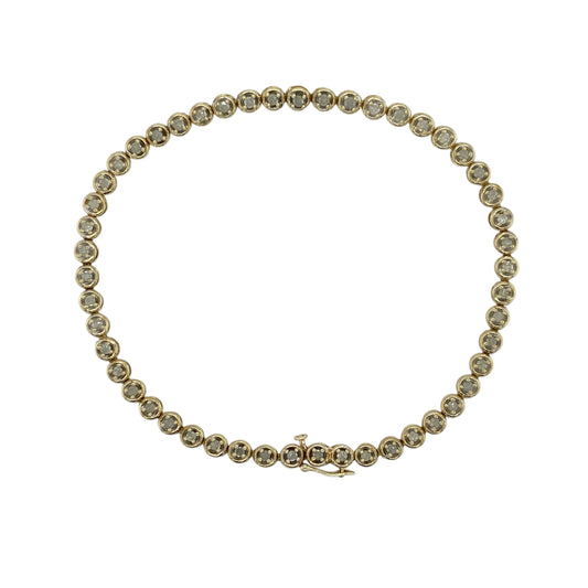 9ct Gold & Diamond Set 8" Bracelet