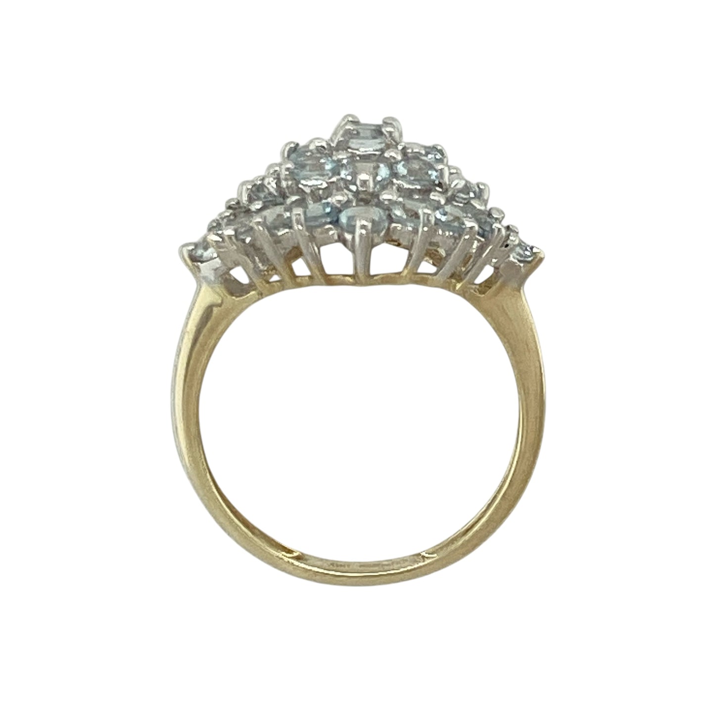 9ct Gold & Cubic Zirconia Set Cluster Ring