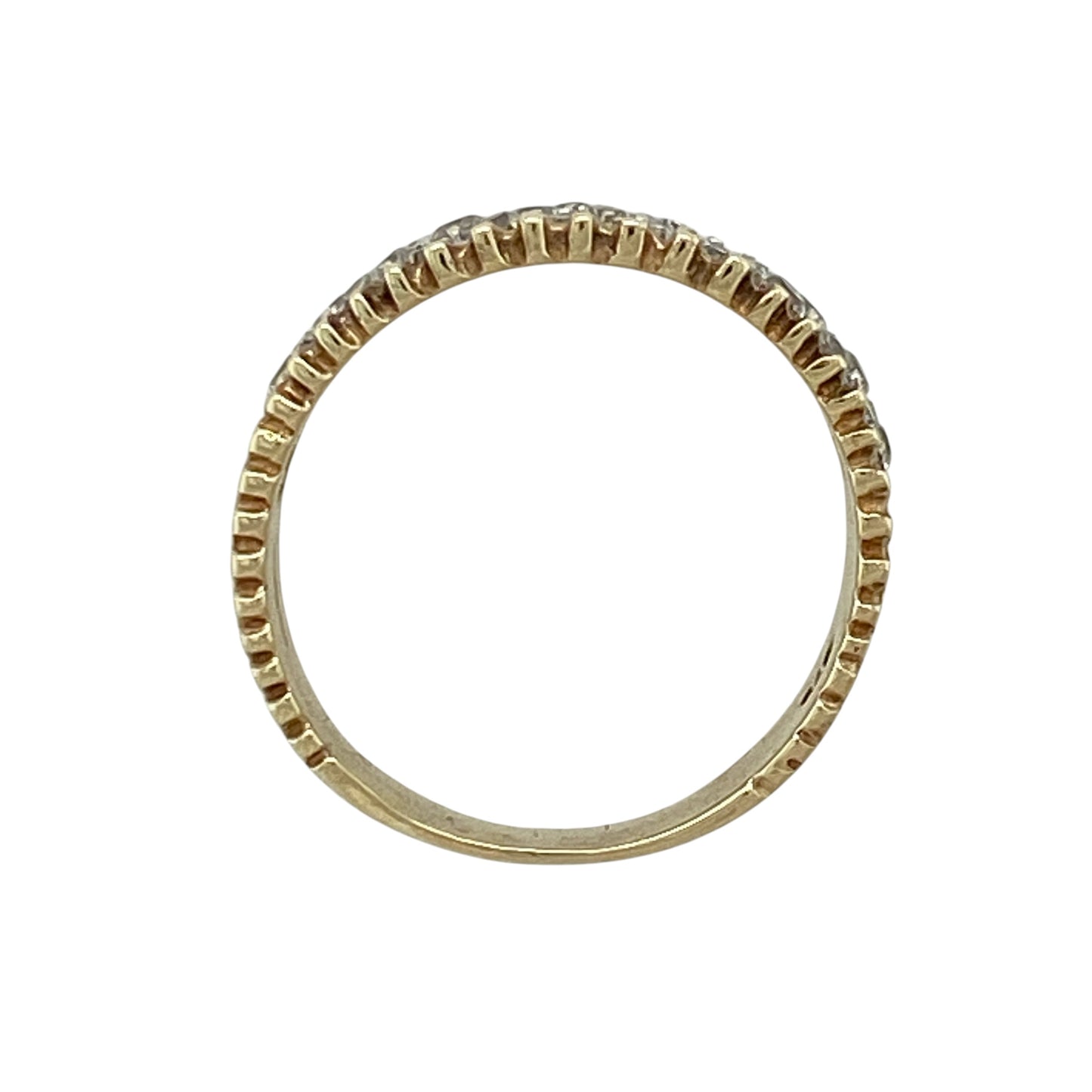 9ct Gold & Cubic Zirconia Set Band Ring