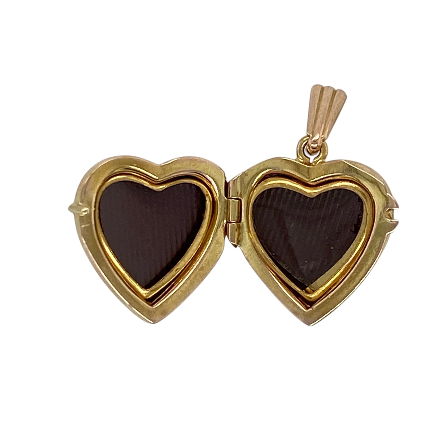 9ct Gold Flower Patterned Heart Locket