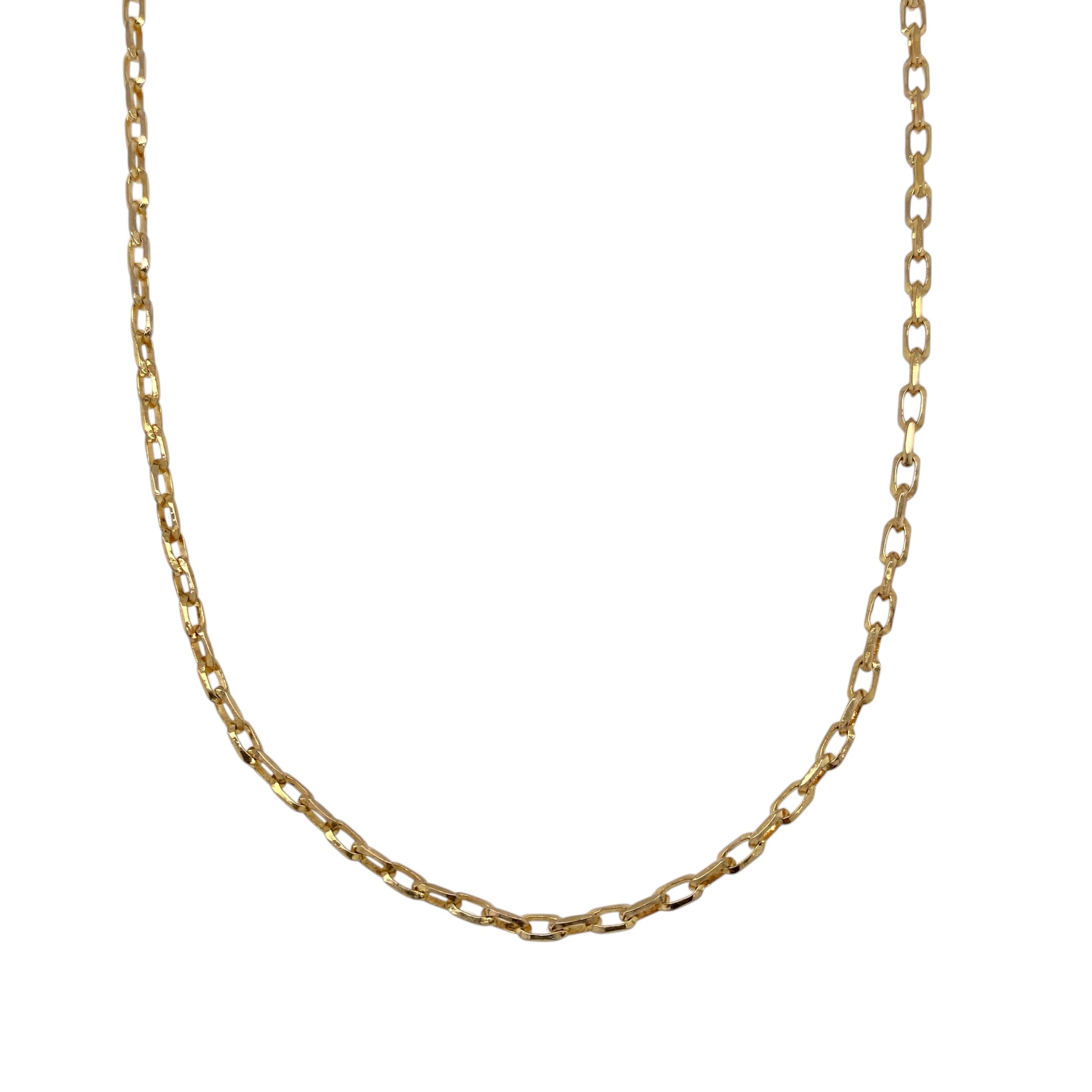 9ct Gold 20" Faceted Belcher Chain