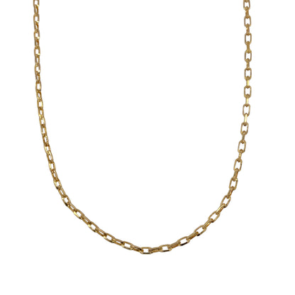 9ct Gold 20" Faceted Belcher Chain