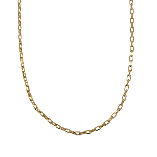 9ct Gold 20" Faceted Belcher Chain