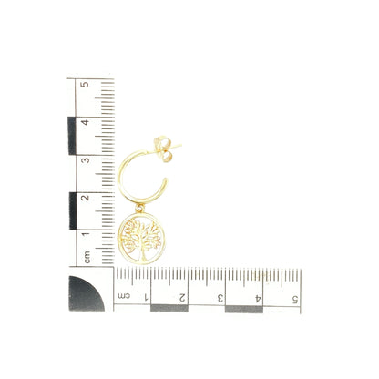 9ct Gold Clogau Tree of Life Drop Earrings