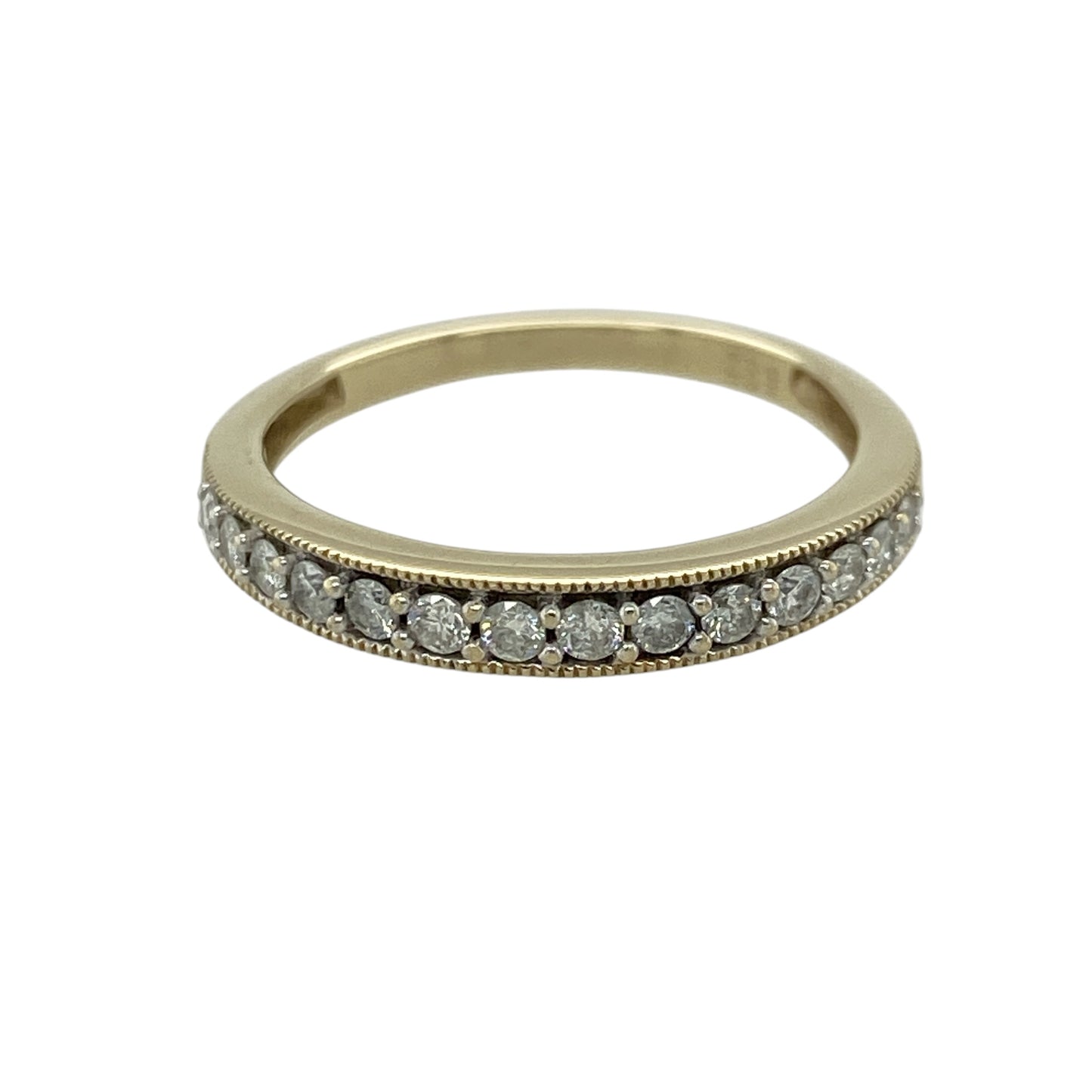 9ct Gold & Diamond Set Band Ring