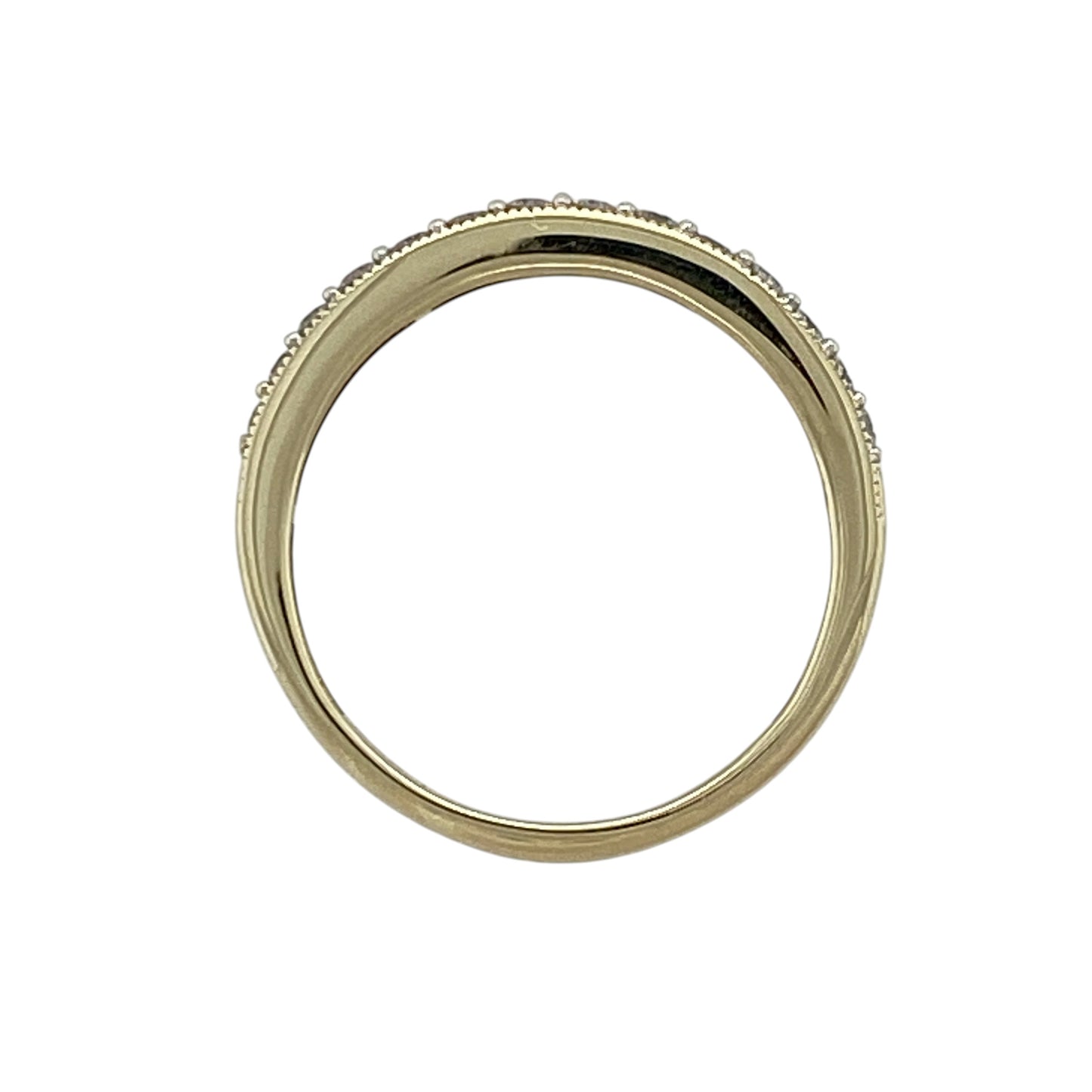 9ct Gold & Diamond Set Band Ring