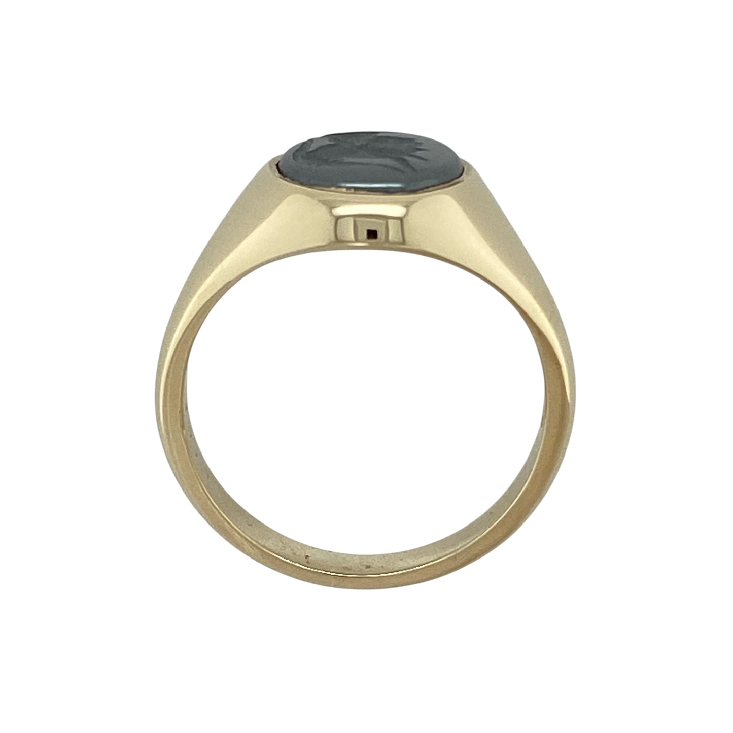 9ct Gold & Hematite Centurion Oval Signet Ring