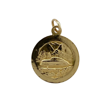 Carry a timeless symbol of protection with this pre-owned 18ct yellow gold St Christopher pendant, featuring a classic design and meaningful detail—perfect for everyday wear or a thoughtful gift.

Design: The pendant showcases the traditional St Christopher motif, representing the patron saint of travellers, with detailed relief that adds depth and character.
Material: Made from 18ct yellow gold, the rich polished finish enhances the warmth of the metal while giving a premium feel.