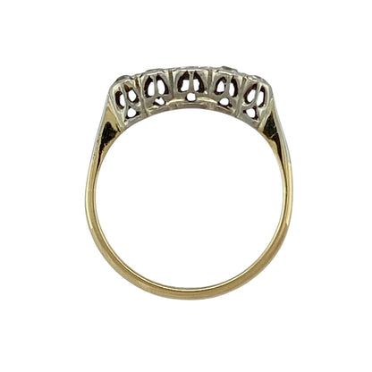 18ct Gold & Diamond Set Five Stone Ring