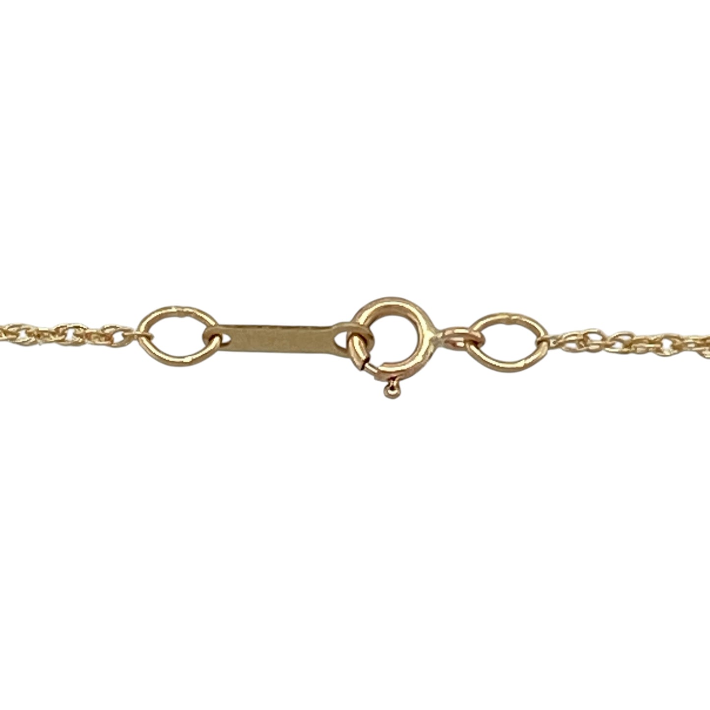 9ct Gold & Diamond Set Solitaire 18" Necklace